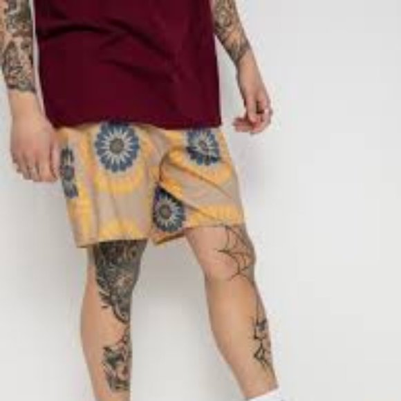 Brixton Temple Swim Trunks in Mojave Sun Floral - Picture 2 of 5